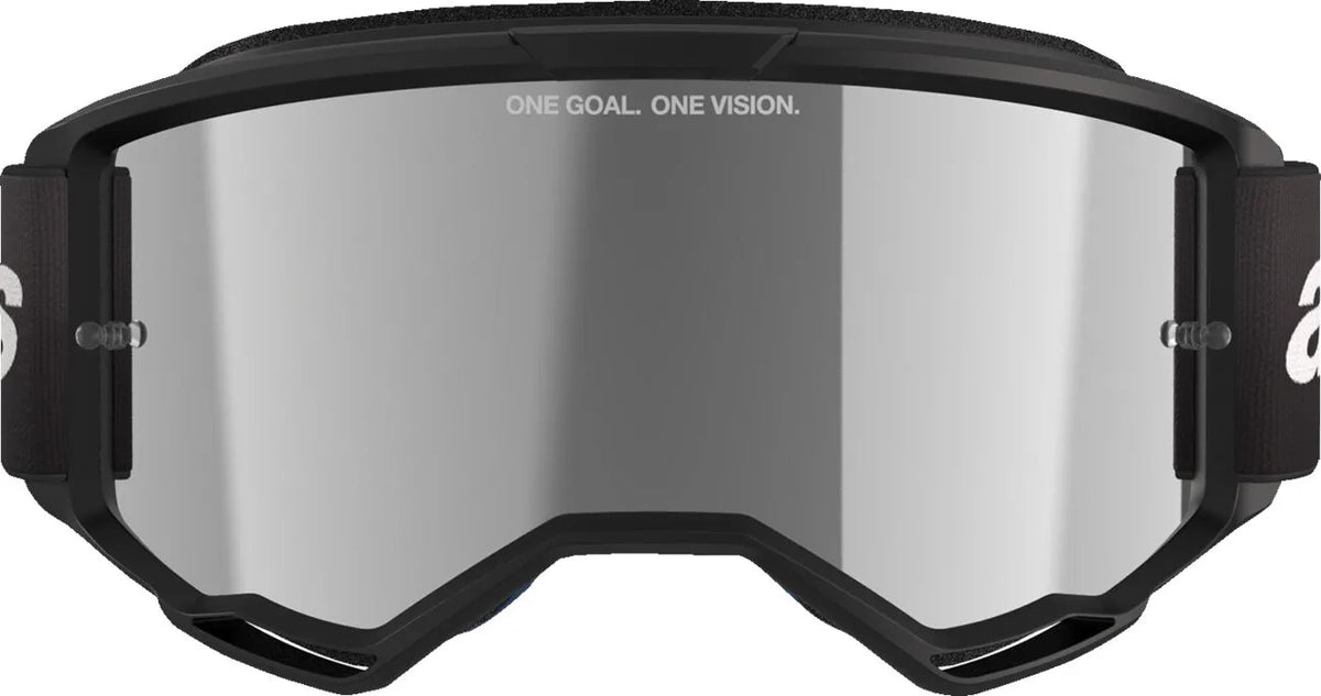 Alpinestars Vision 3 Wordmark Goggle Black Mirror-Silver