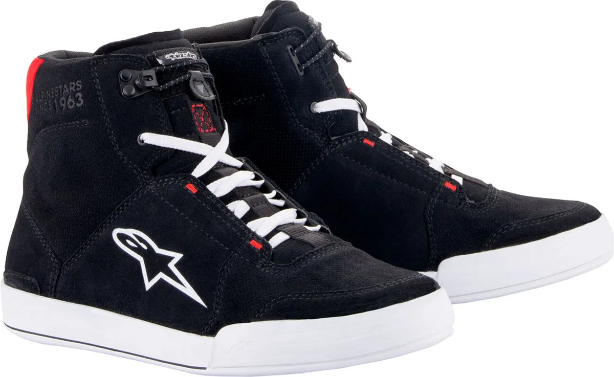Alpinestars Chrome Shoes Black White Red