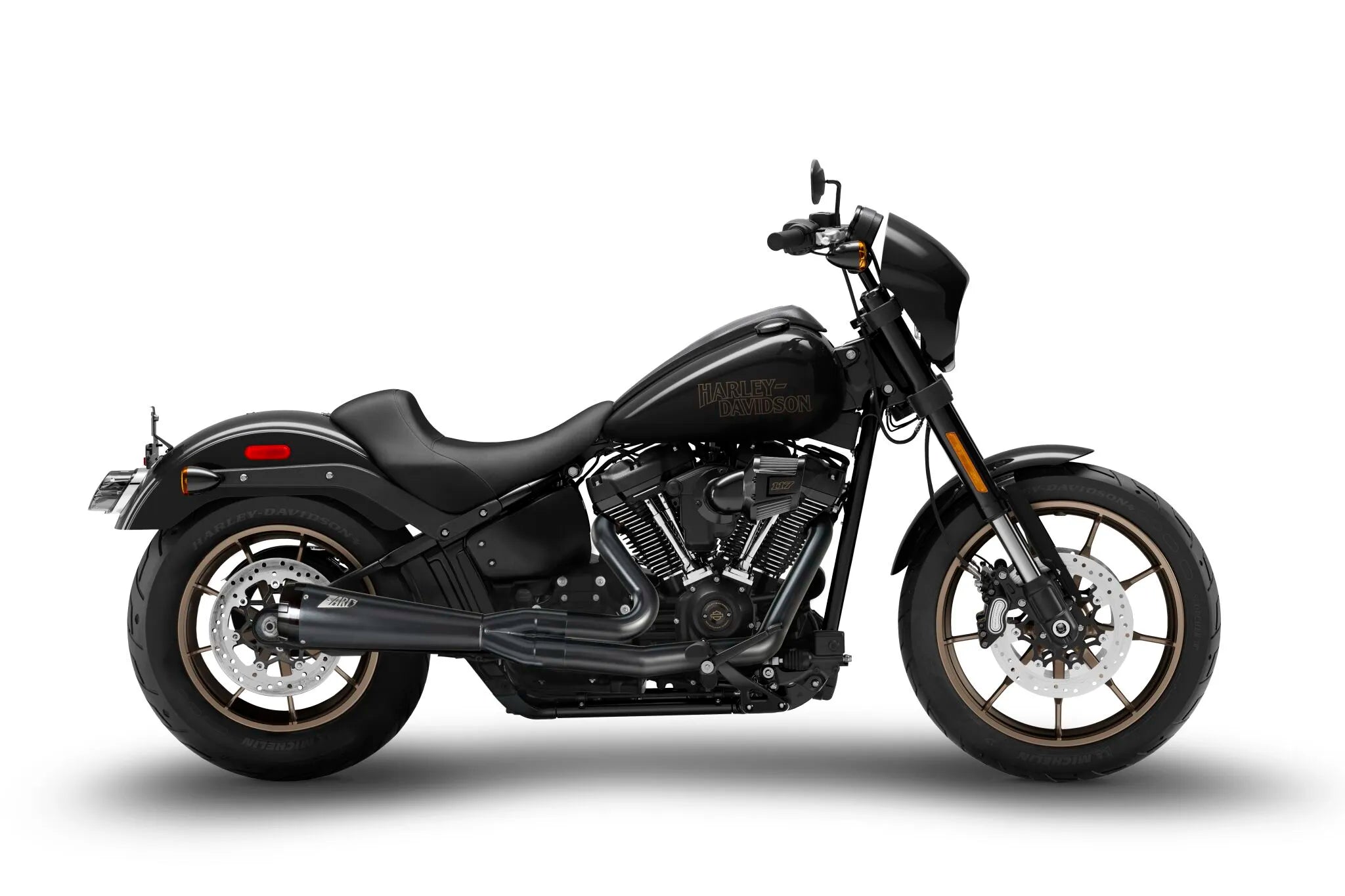 Zard 2:1 Pełny Układ Wydechowy Do H-d Softails (Czarny) - Homologacja ECE