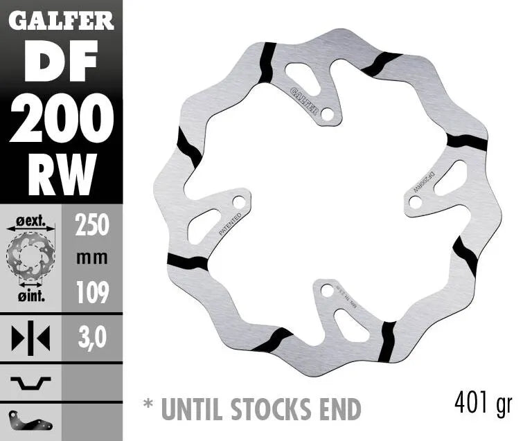 Tarcza hamulcowa Galfer Fixed Wave Grooved
