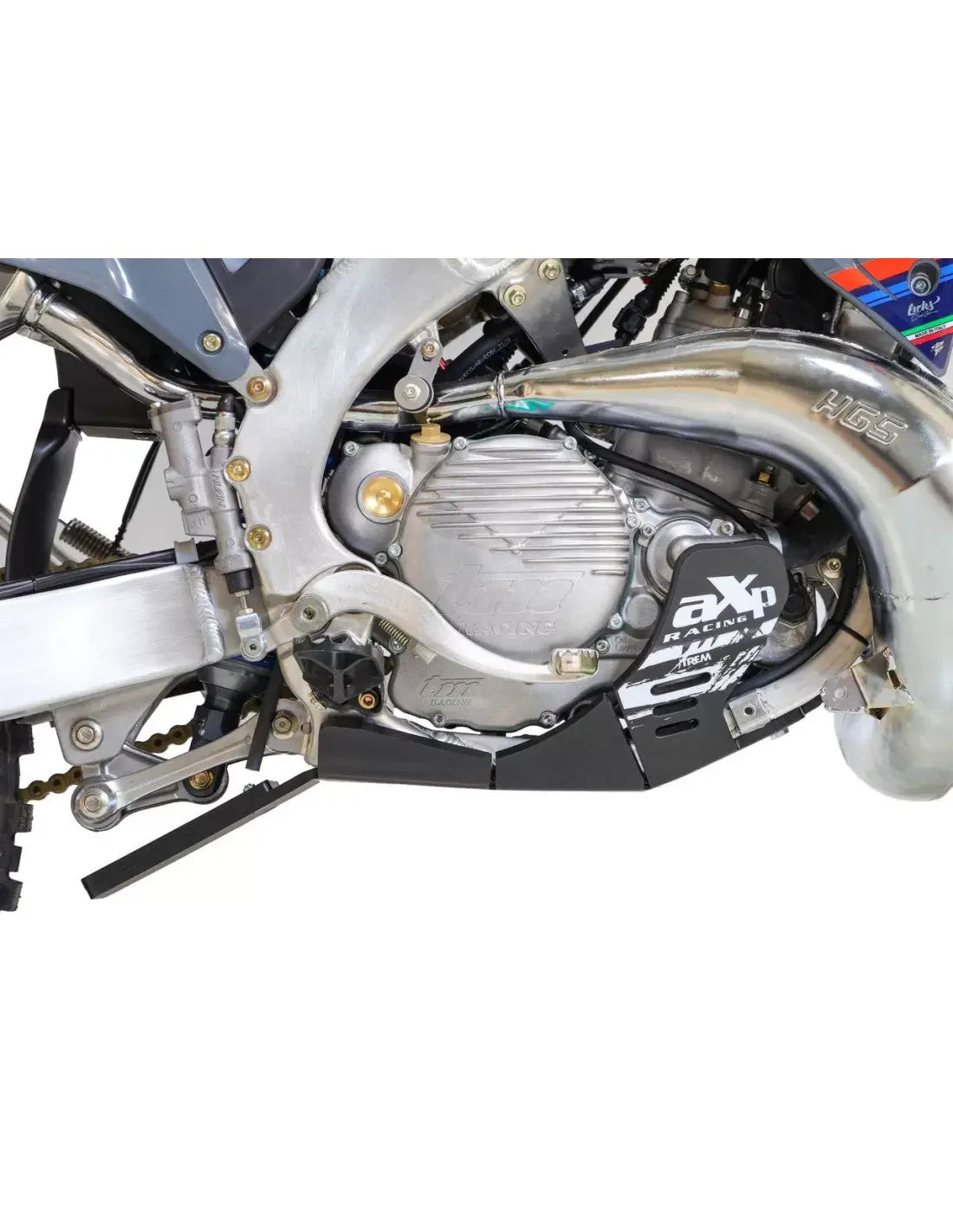 Axp Racing Xtrem Skid Plate Black 8mm for TM Racing EN 250/300ES