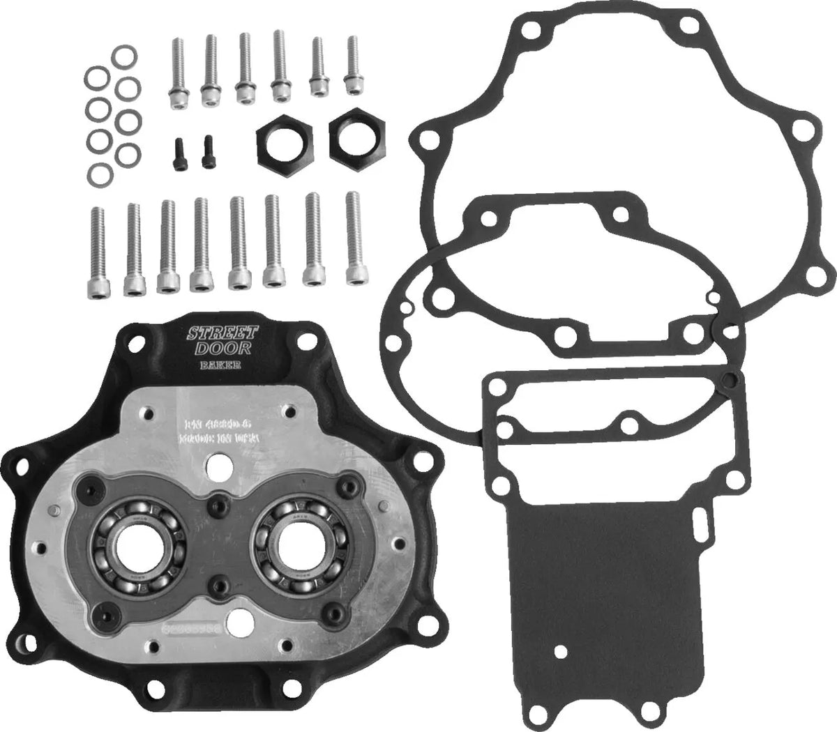 Baker Drivetrain 6-Speed Transmission Door Black Wrinkle Harley