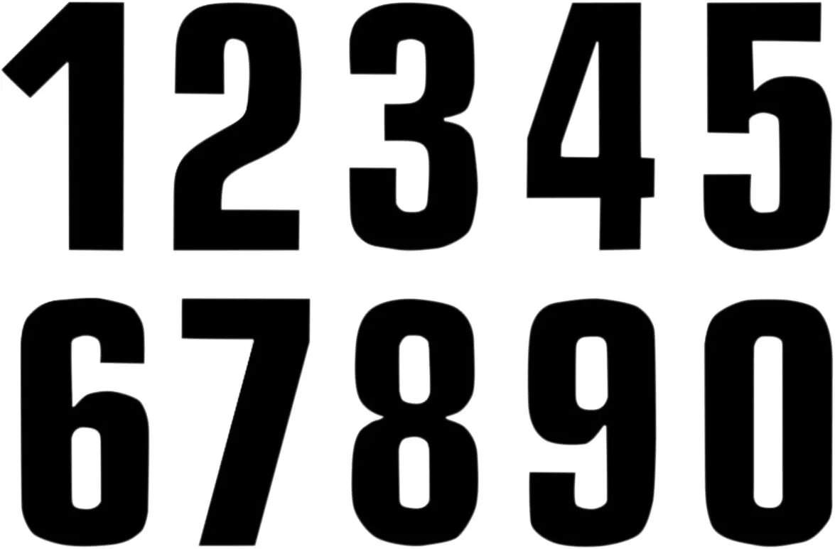 Blackbird Racing Number Plate Graphic - Two Series Numbers