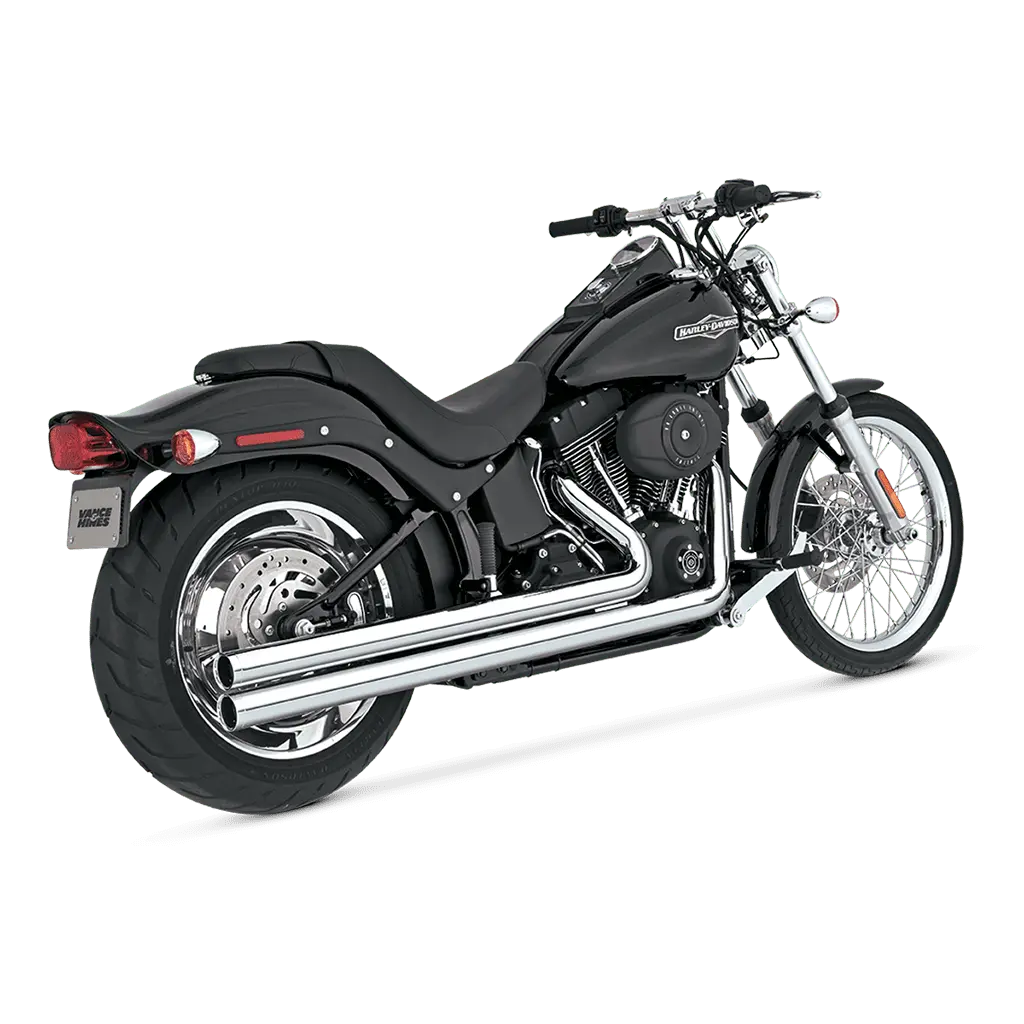 Vance & Hines Big Shots Long Exhaust System Chrome for 86-11