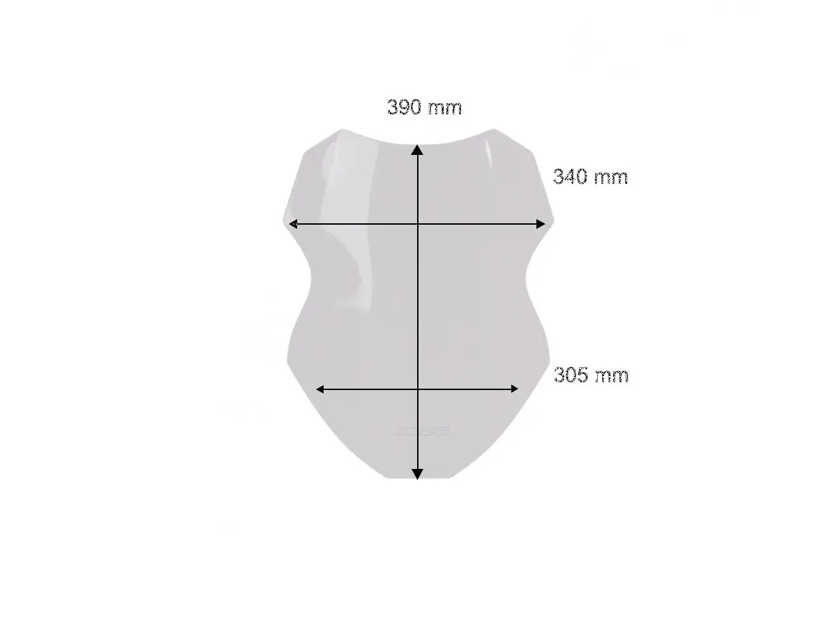 WRS Sport Windscreen Clear for Tracer 7 GT