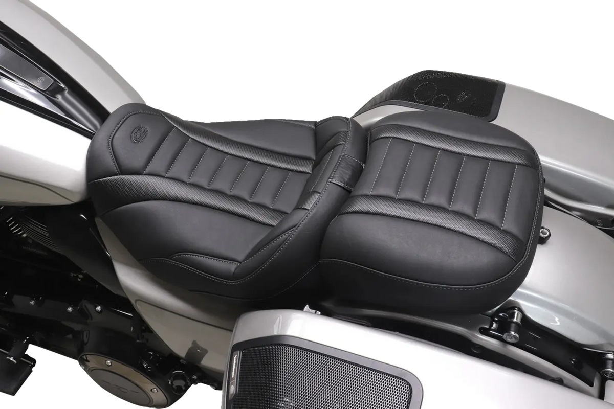 Mustang Deluxe Touring Solo Seat - For Harley Davidson