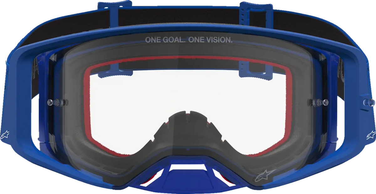 Alpinestars Supertech Vesta Goggles Blue White Clear