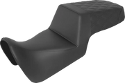 Saddlemen Lattice Stitch Step-up Seat - For Harley Davidson