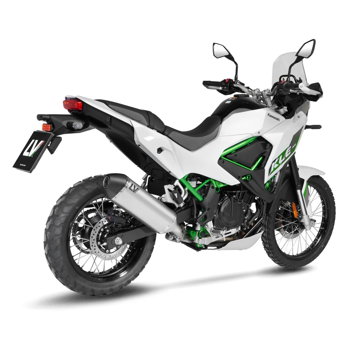 Leovince LV-14 Stainless Steel Slip-On Muffler for Kawasaki KLE