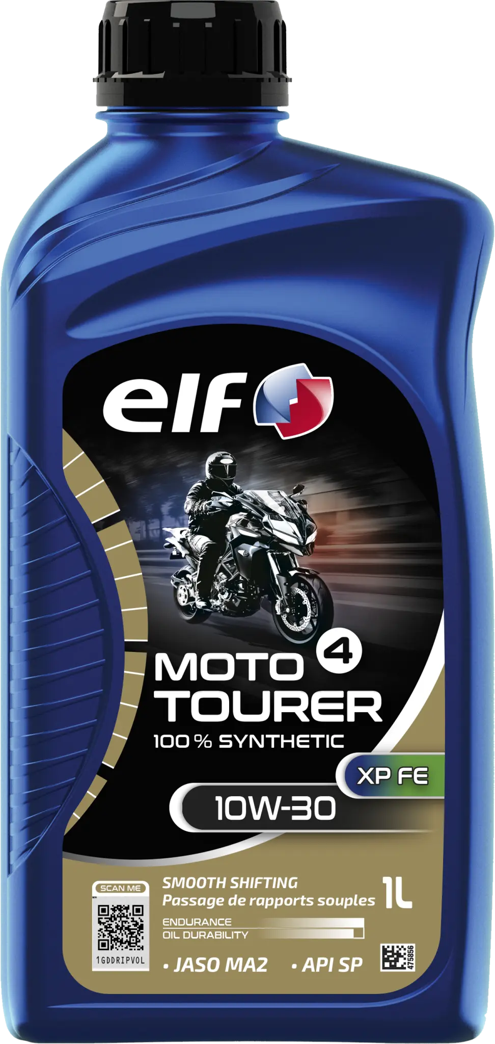 ELF Moto 4 Tourer XP FE 10W-30 Synthetic Engine Oil 1L