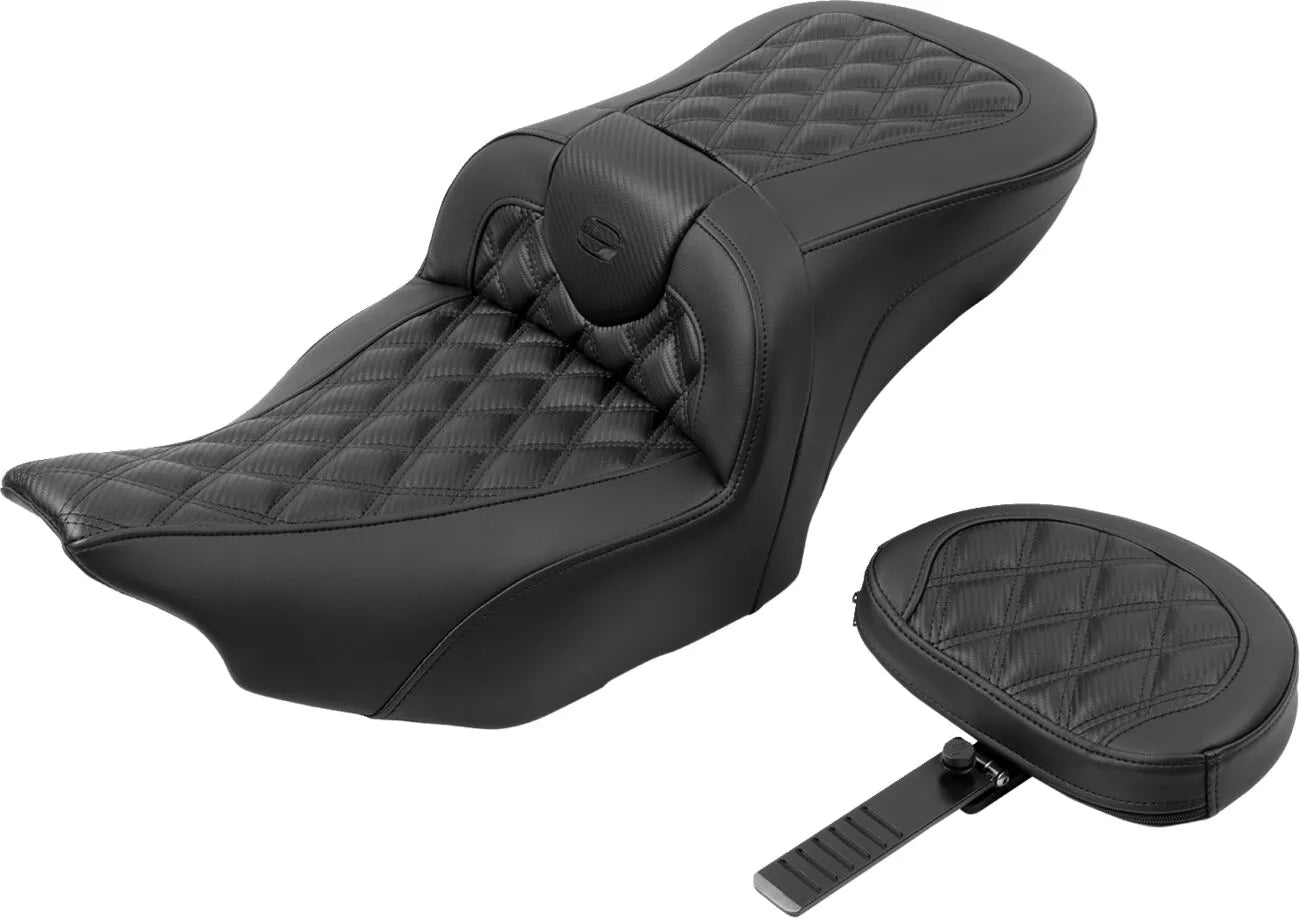 Saddlemen Roadsofa Lattice Stitch Seat - For Harley Davidson