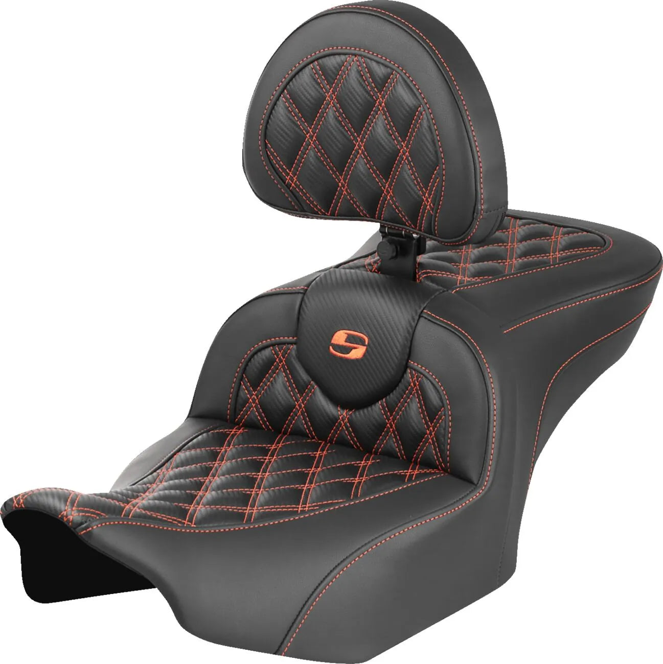 Saddlemen Roadsofa Lattice Stitch Seat - For Harley Davidson