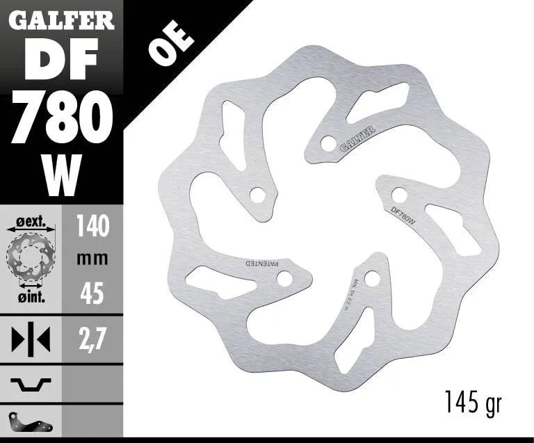 Galfer Wave Brake Rotor - High-performance Upgrade - Rear