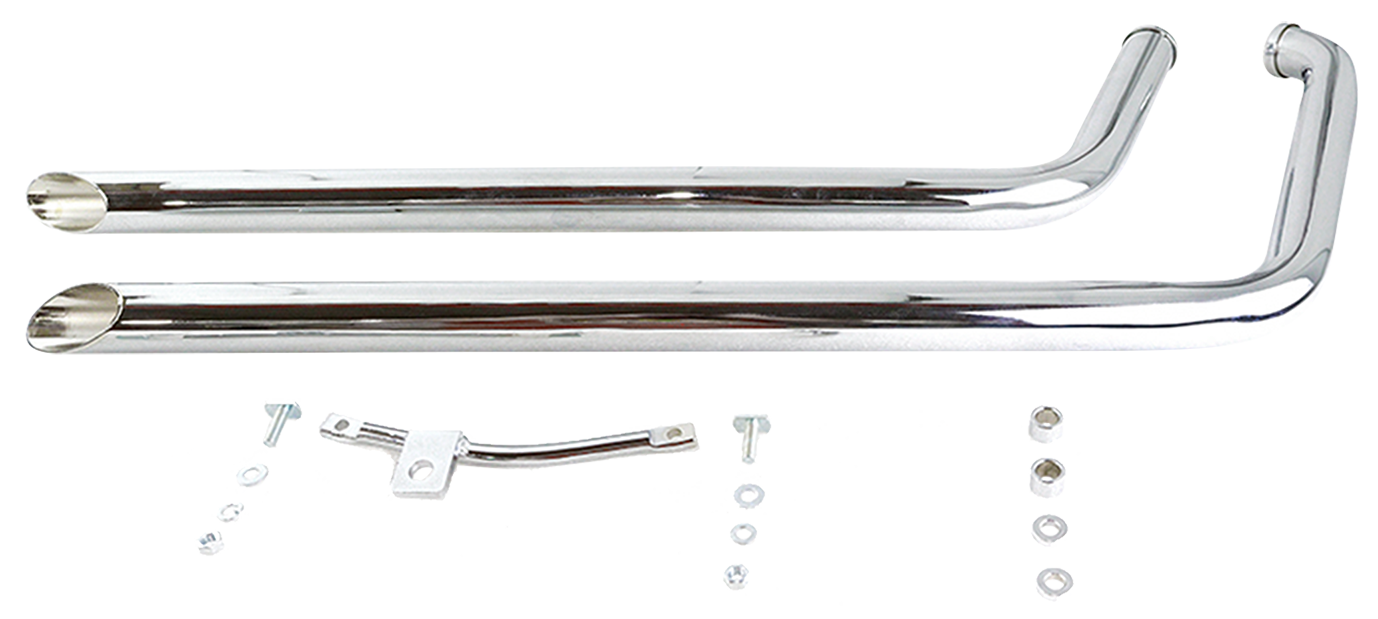 V-Twin 40" Shotgun Drag Pipe Set FXST 1986-1999 – Exhaust