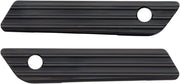 Arlen Ness Saddlebag Latch Covers - Black Billet Aluminum