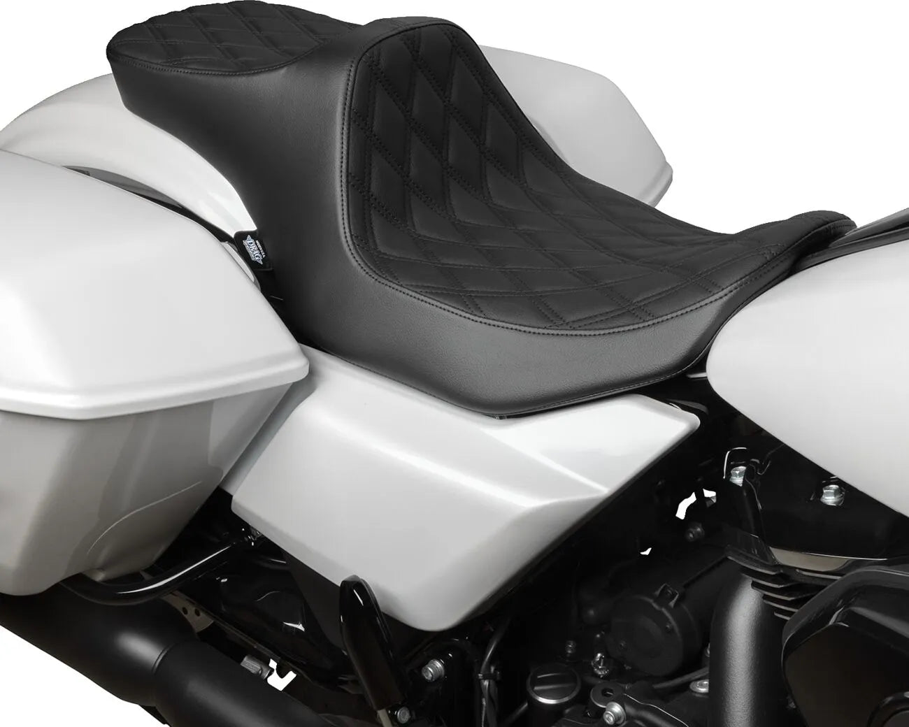 2-Up Drag Specialties Predator Iii Seat - For Harley Davidson