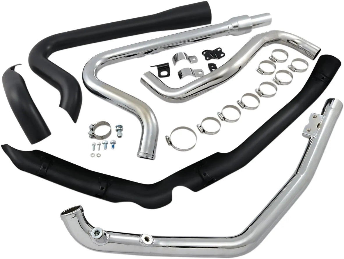 Cobra True Dual Kolektory Wydechowe dla M8 Bagger - Poprawa Wydajności