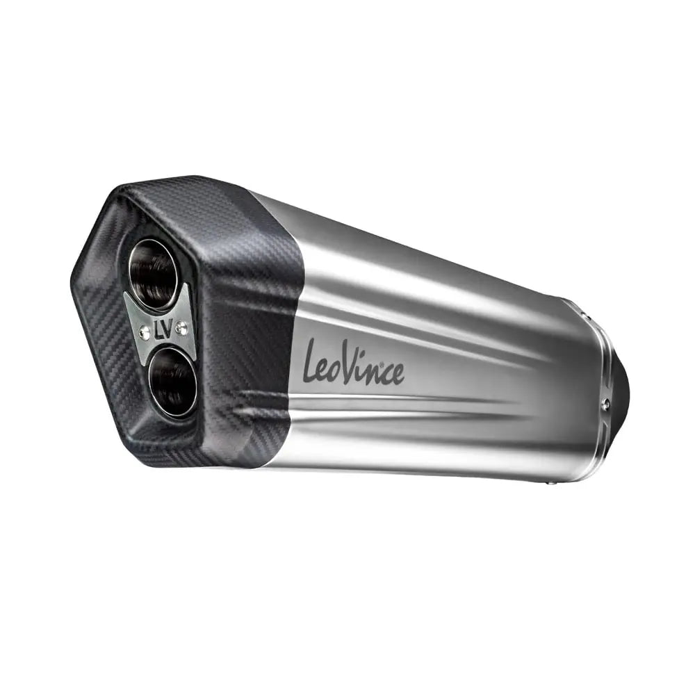 Leovince Lv-12 Tłumik Slip-on Ze Stali Nierdzewnej - Homologacja Drogowa ECE