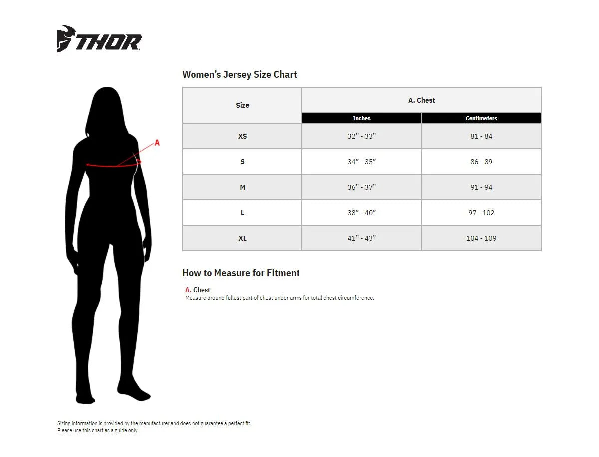 Thor Women's Sector Split Jersey - Black/Blue