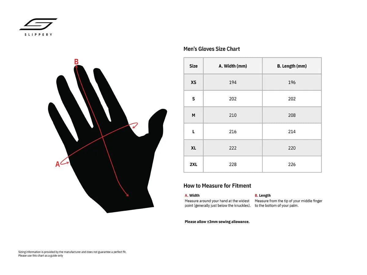 Slippery Flex Lite Gloves Black/Charcoal