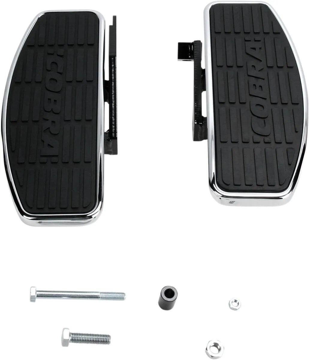 Cobra Classic Floorboard Kit - Black/chrome
