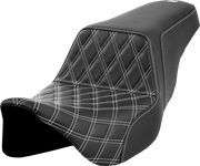 Saddlemen Lattice Stitch Step-up Seat - For Harley Davidson