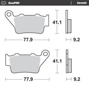 Moto-master Ceramiczne Klocki Hamulcowe Do Motocykli - Tył