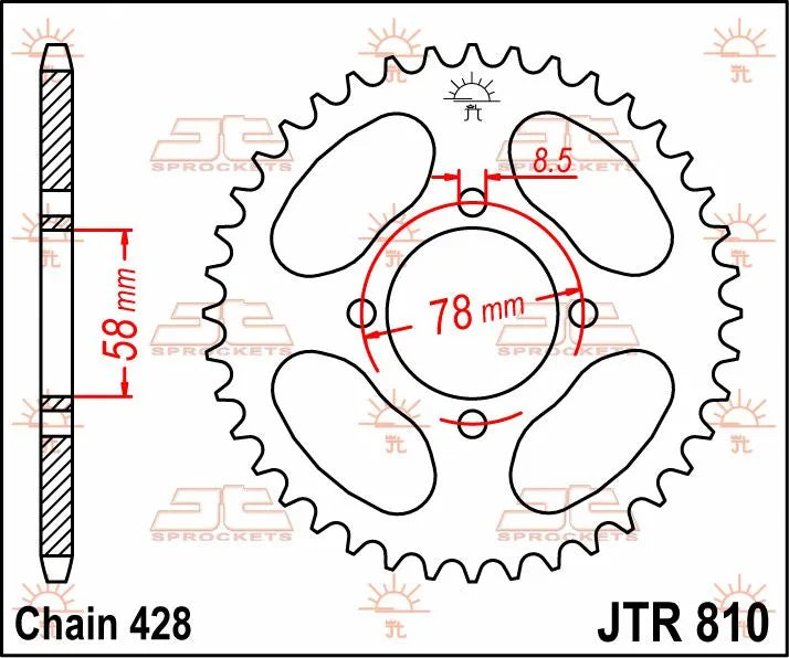 Jt Sprockets Steel Rear Sprocket 48t