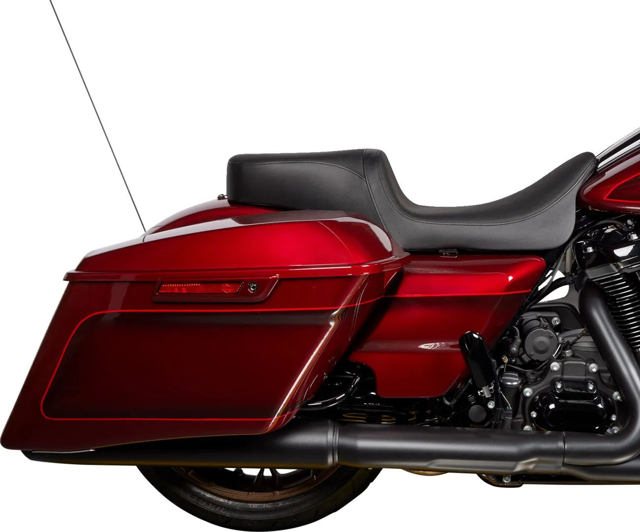 Drag Specialties Performance Predator 2-up Seat - For Harley Davidson