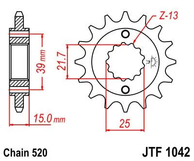 Jt Sprockets Front Sprocket 520 - 15t