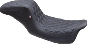 2-Up Mustang Double Diamond Squareback Seat - For Harley Davidson