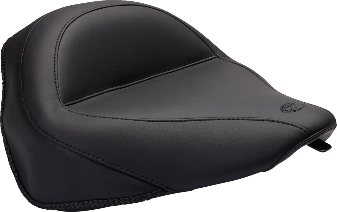 Mustang Wide Vintage Solo Seat - For Harley Davidson