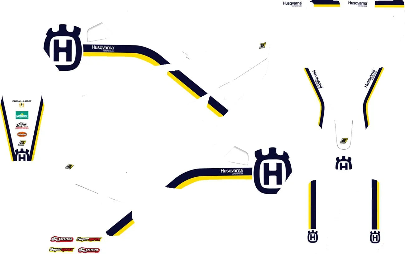 Blackbird Racing Retro Graphic Kit For Husqvarna