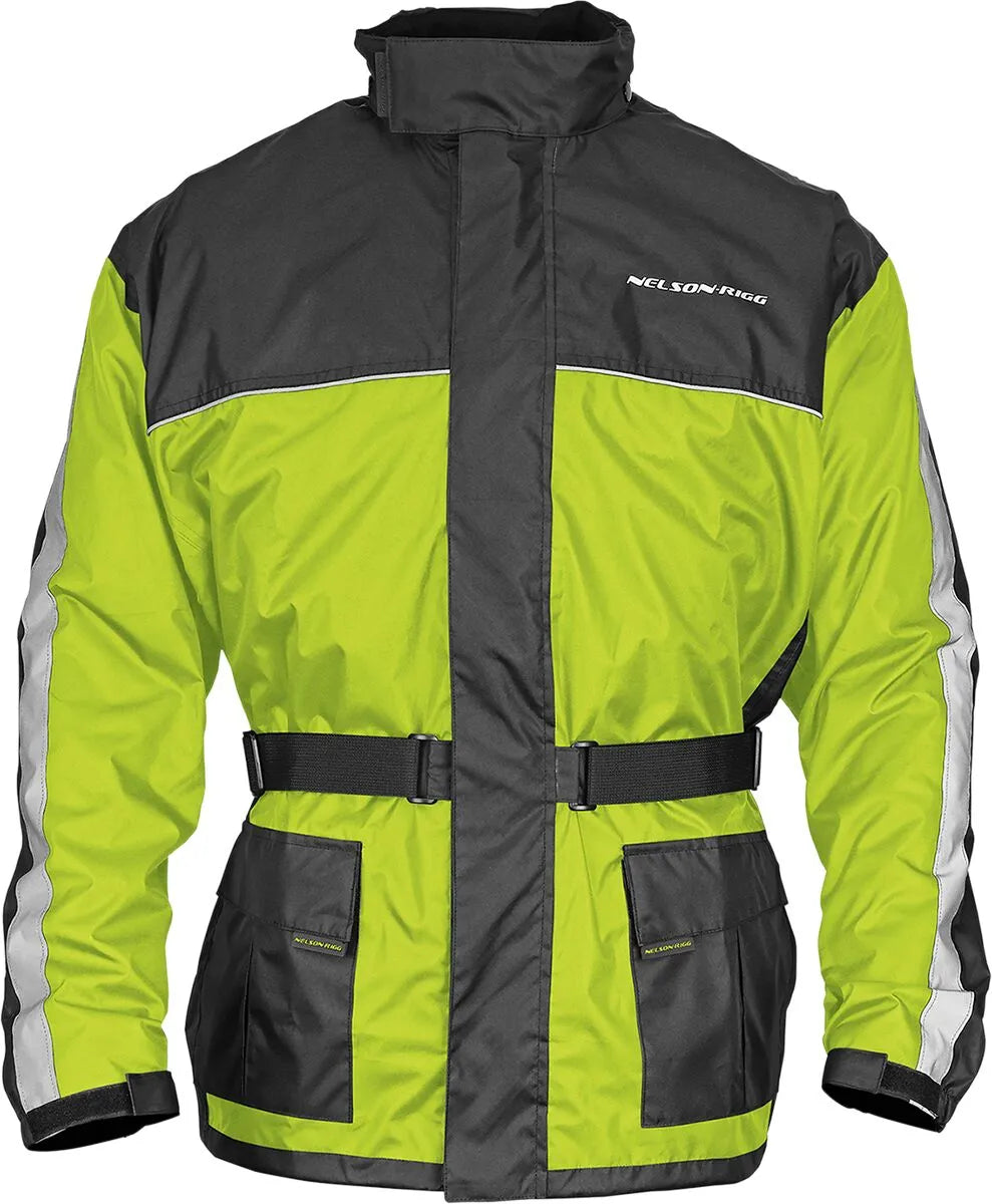 Nelson Rigg Solo Storm Waterproof Motorcycle Jacket Hi-vis Yellow