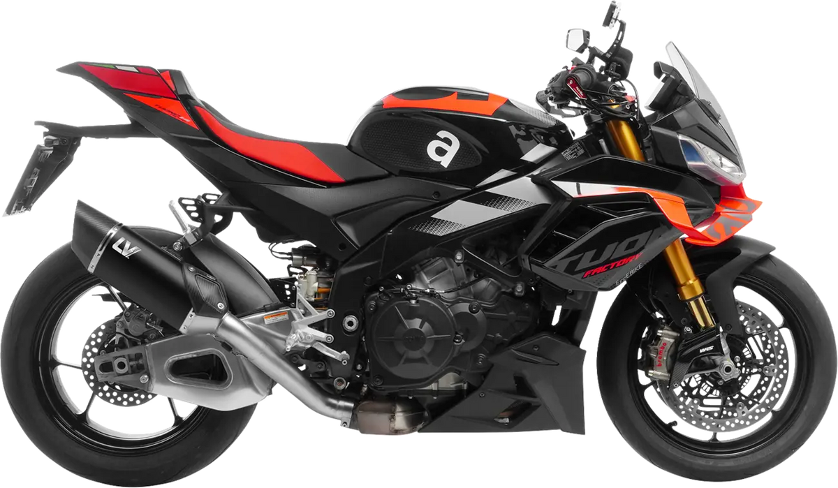 Leovince LV-14 R Slip-On Muffler Black for Aprilia TUONO V4 RSV4