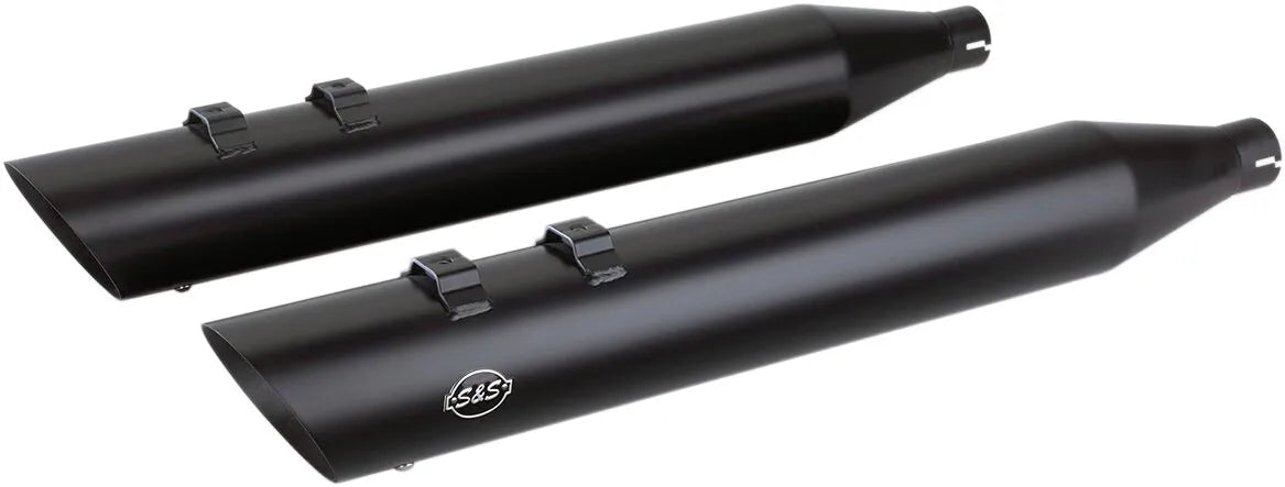 S&S Cycle Slash Cut Slip-on Tłumiki - Czarna Ceramika