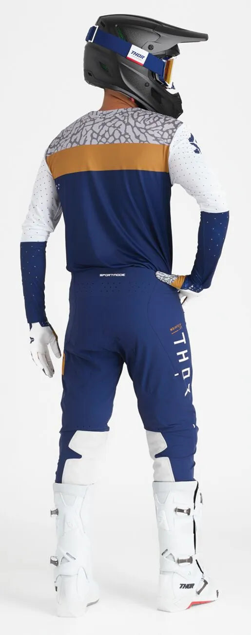 Thor Sportmode Bravo Gloves - Gray/Navy/White/Copper