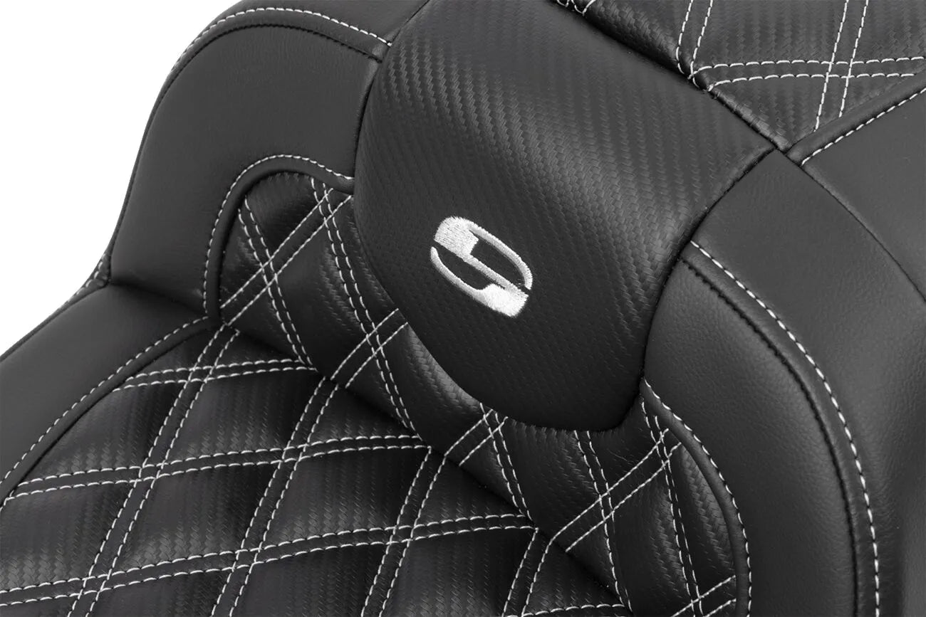 Saddlemen Roadsofa Lattice Stitch Seat - For Harley Davidson