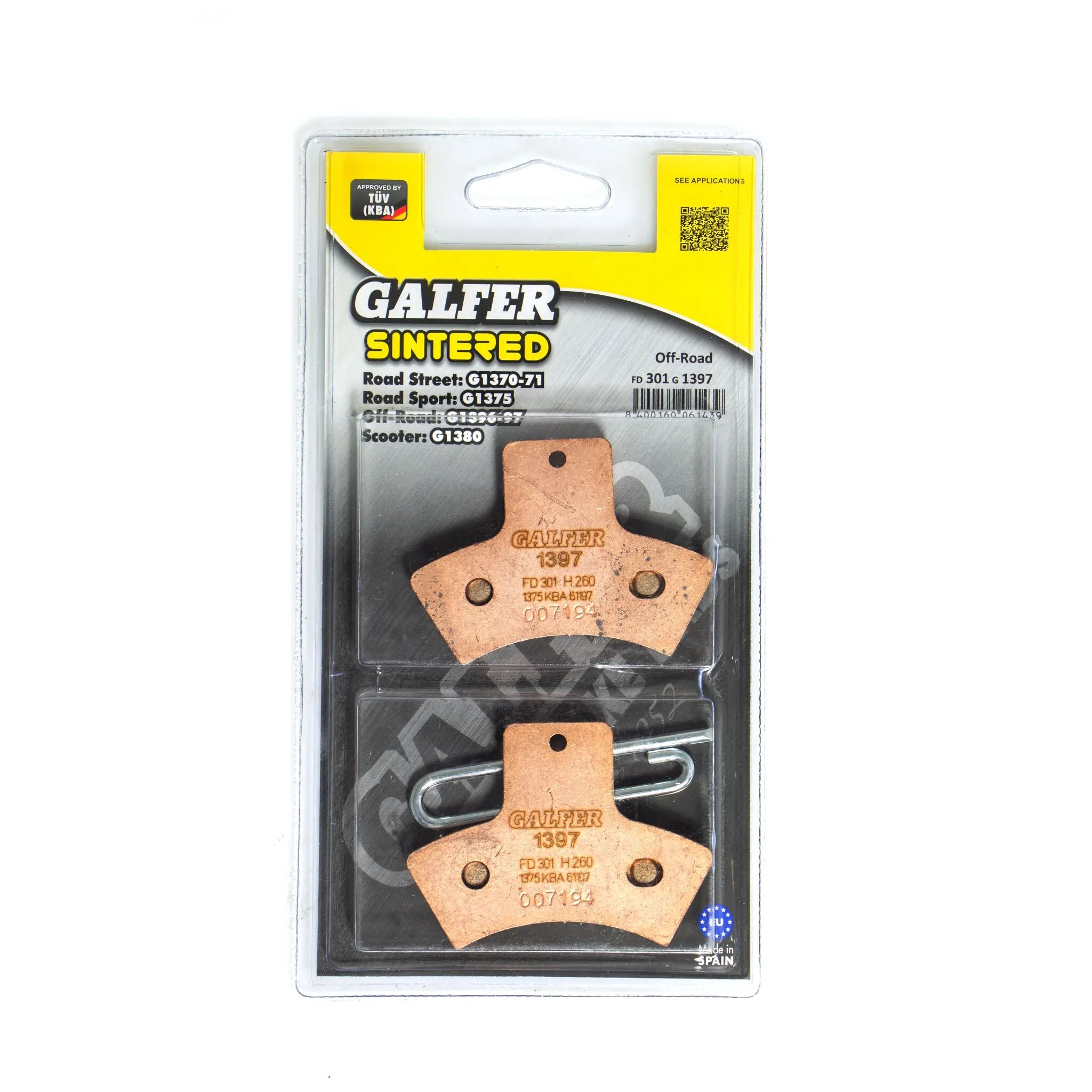 Galfer Hh Sintered Brake Pads - Rear