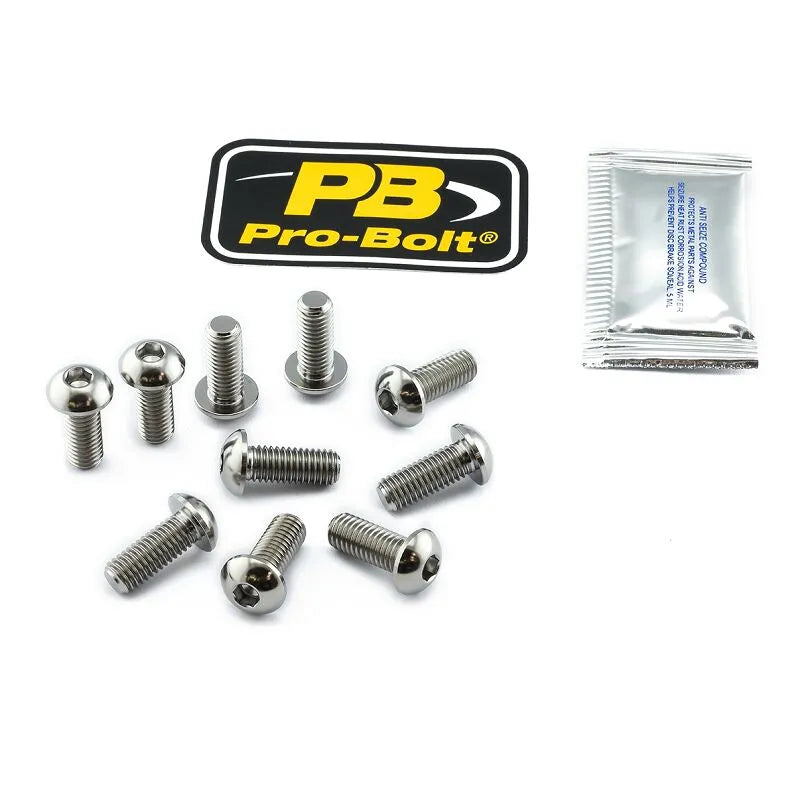 Pro Bolt Tytanowy Zestaw Śrub Mocujących Tarczę Hamulcową
