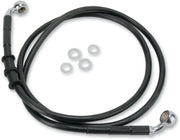 Drag Specialties Extended Black Vinyl Brake Line Kit