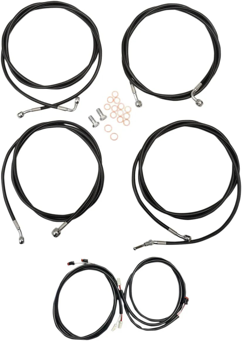 La Choppers Complete Plug-N-Play Cable Kit for 15"-17" Handlebars