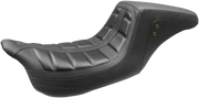 2-Up Mustang Squareback Seat - One-piece Design - For Harley Davidson