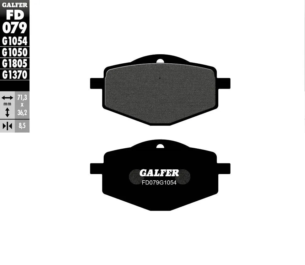 Galfer Semi-metallic Brake Pads - Oem Replacement - Front & Rear