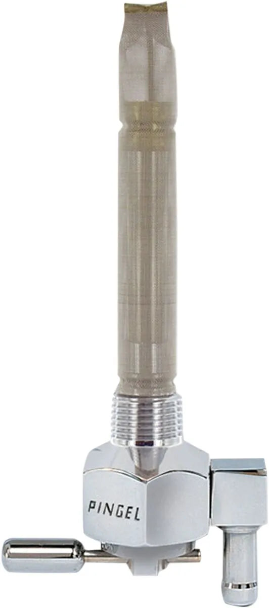 Pingel Power-Flo Fuel Valve Chrome 3/8" NPT Downward for Ninja