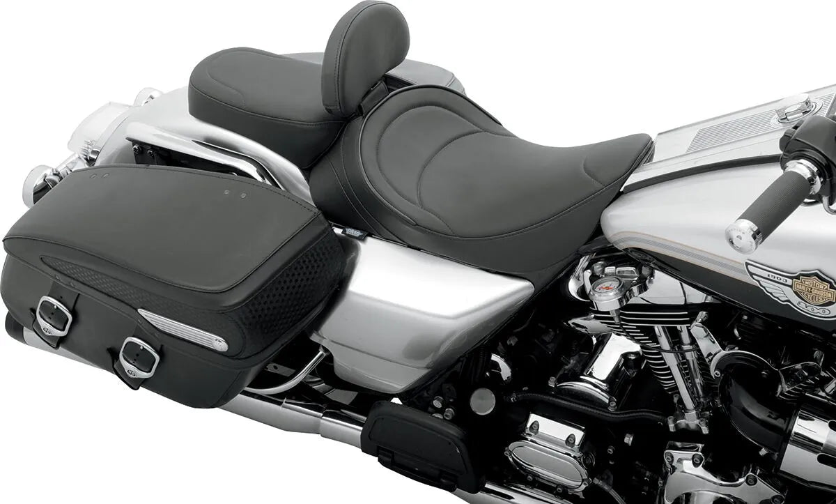 Drag Specialties Backrest Compatible Solo Seat - For Harley Davidson