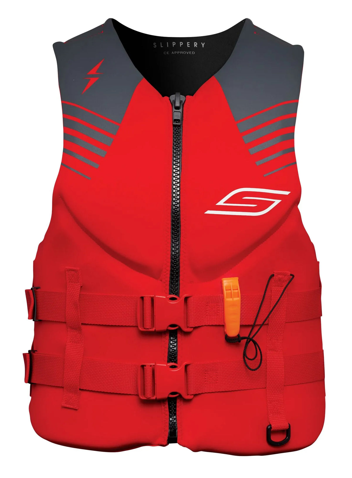 Slippery Surge Neo Vest Red Charcoal