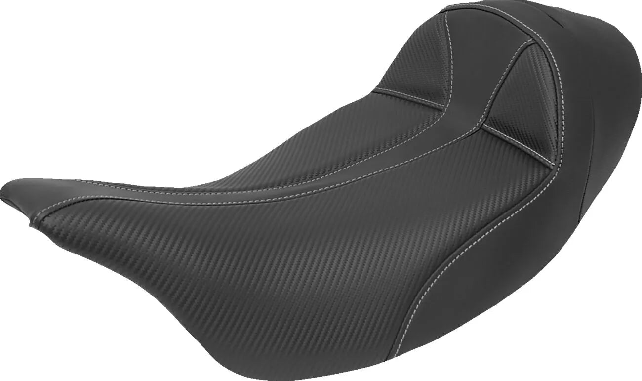 Saddlemen Dominator Solo Seat - Gel Channel Comfort - For Harley Davidson