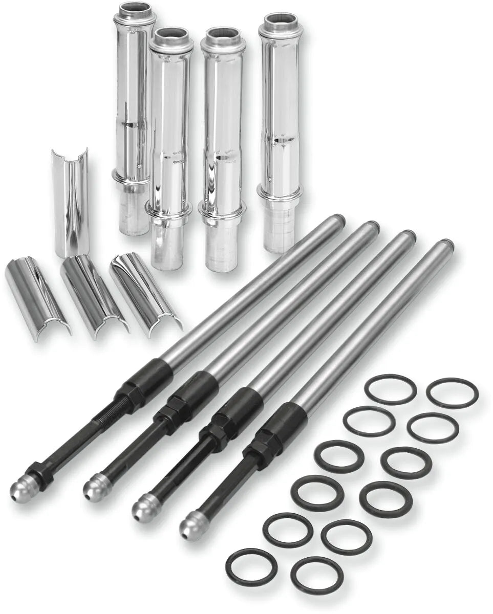S&s Cycle Quickee Pushrod Kit With Chrome Covers