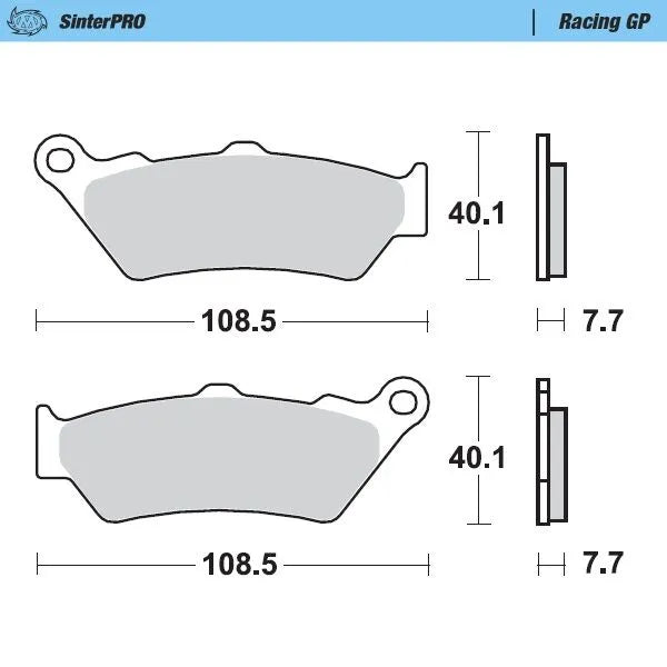 Moto-master Racing Gp Sinterpro Offroad Brake Pads - Front